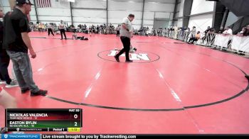 92 lbs Rd# 2 10:30am Friday - Easton Bylin, No Escape W.A. vs Nickolas Valencia, Team New Mexico