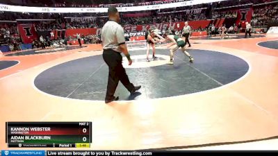 2A 145 lbs Semifinal - Kannon Webster, Washington vs Aidan Blackburn, Mattoon