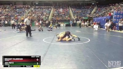 4A 132 lbs Semifinal - Brandt Fajerman, Hough vs Ian Fritz, Topsail