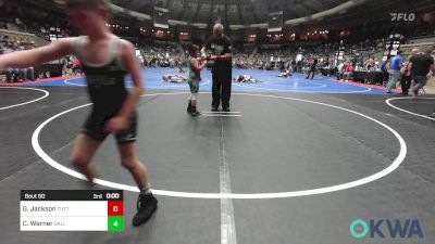 83 lbs Consi Of 16 #2 - Trapper King, Geary Youth Wrestling vs Jaxon Starcevich, Norman Grappling Club