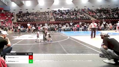 40 lbs Quarterfinal - Charlotte Beeman, Broken Arrow Wrestling Club vs Easton Williams, Warhorse Wrestling Club