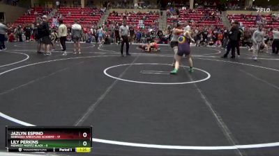 145 lbs Round 4 (6 Team) - Jazlyn Espino, Nebraska Wrestling Academy vs Lily Perkins, Midwest Misfitz Black