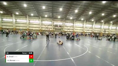 59 lbs 2nd Place Match - Kasen Bonser, Bridger Valley Bruins Wrestlin vs Gunnar Small, Evanston Elite Wrestling Club