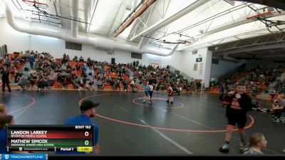 126 A & B Cons. Round 2 - Landon Larkey, Riverton Middle School vs Mathew Simcox, Shoshoni Junior High School