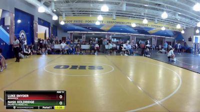 120 White Quarterfinal - Nash Holdridge, Palmetto Ridge H.S. vs Luke Snyder, Braddock