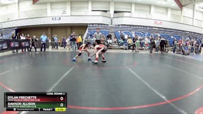 77 lbs Cons. Round 2 - Dawson Allison, Arlington Wrestling Club vs Dylan Frechette, Mayo Quanchi Wrestling Club