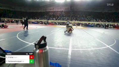 108 lbs Quarterfinal - Chance Fisher, Tuttle vs Talon Tahdooahnippah, Elgin Wrestling