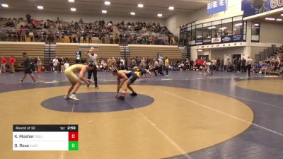 174 lbs Round Of 32 - Kyle Mosher, Columbia vs Deegan Ross, Clarion