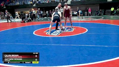 4A-165 lbs Champ. Round 1 - Calvin Brown, Benedictine Military School vs Matthew McHugh, Spalding