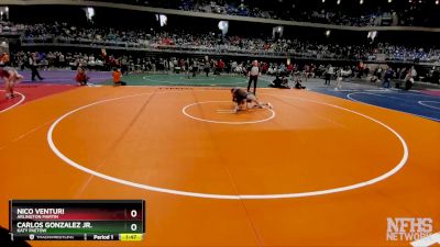 6A 126 lbs Champ. Round 1 - Carlos Gonzalez Jr., Katy Paetow vs Nico Venturi, Arlington Martin