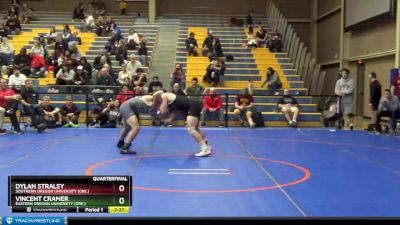 157 lbs Quarterfinal - Vincent Cramer, Eastern Oregon University (Ore.) vs Dylan Straley, Southern Oregon University (Ore.)