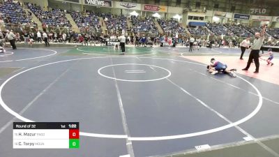 120 lbs Round Of 32 - Hudson Mazur, Pagosa Pirates vs Cooper Torpy, Mountain Ridge Middle School