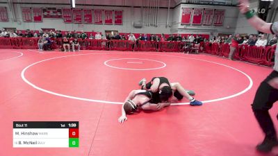 138 lbs Round Of 32 - Mason Hinshaw, Marblehead-Swampscott vs Bradan McNeil, Beverly