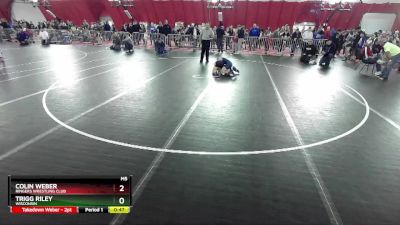 87 lbs Quarterfinal - Trigg Riley, Wisconsin vs Colin Weber, Ringers Wrestling Club