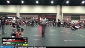 85 lbs Round 2 (6 Team) - Casey Crumpton, Spatola Wrestling vs Nolan Petit, Believe To Achieve WC