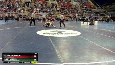 145 lbs Champ. Round 1 - Clark Thompson, Bismarck Legacy vs Riley Kappes, Breckenridge/Wahpeton