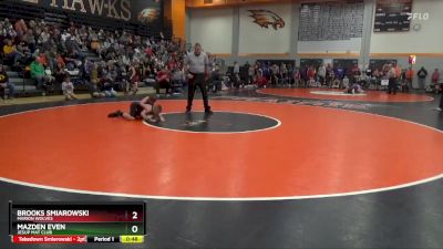 100 lbs Round 1 - Mazden Even, Jesup Mat Club vs Brooks Smiarowski, Marion Wolves