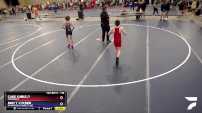 106 lbs Champ. Round 1 - Cade Sursely, Minnesota vs Brett Kiecker, No Nonsense Wrestling