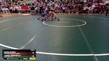 126 lbs 1st Place Match - Gavin Mundy, Delaware Military Academy vs Aaron Menickella, Saint Marks H S