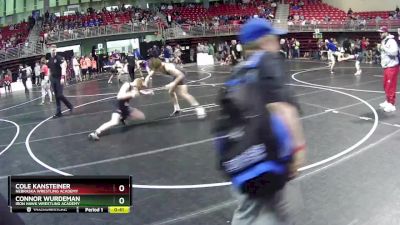 140 lbs Champ. Round 1 - Cole Kansteiner, Nebraska Wrestling Academy vs Connor Wurdeman, Iron Hawk Wrestling Academy