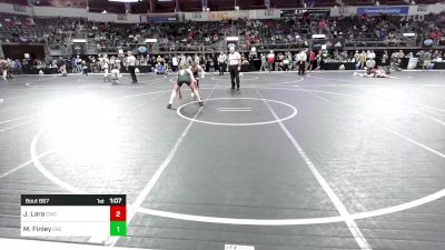 133 lbs Consi Of 8 #1 - Josh Lara, Crusader Wrestling Club vs Myles Finley, East Kansas Eagles