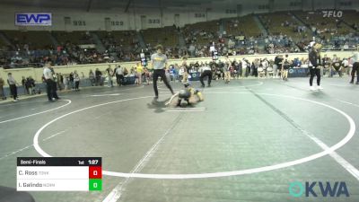 67 lbs Semifinal - Cooper Ross, Tonkawa Takedown Club vs Isaias Galindo, Norman Grappling Club