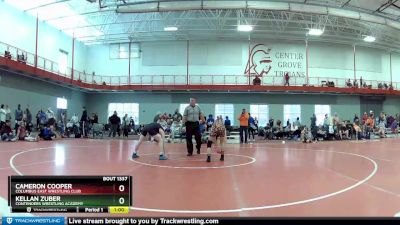 106 lbs Cons. Round 2 - Kellan Zuber, Contenders Wrestling Academy vs Cameron Cooper, Columbus East Wrestling Club