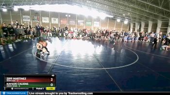 45 lbs Champ Round 1 (16 Team) - Kayson Calkins, Green River vs Zipp Martinez, Bear Cave