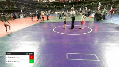 57 lbs Semifinal - Joseph Sargenti, Elmwood Park vs Emanuele Balistrieri, Saddle Brook