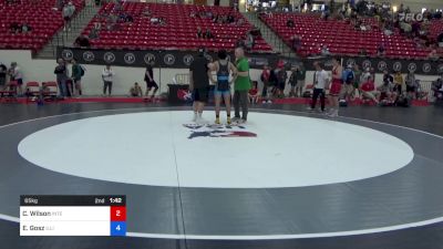 65 kg Cons 16 #2 - Cole Wilson, Integrity Wrestling Club vs Evan Gosz, Illinois