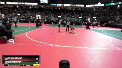 98 lbs Quarterfinal - Makenna Brooks, PWCA vs Jerzie McCready, ELP2