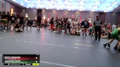 64 lbs Round 1 (4 Team) - Makenzie Dailey, Nebraska Queens Of The Corn 3 vs Macey Erickson, MO Outlaws Black