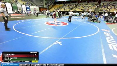 190 Class 1 lbs Semifinal - Lily Burns, Tipton vs Ellie Pickett, Smithville