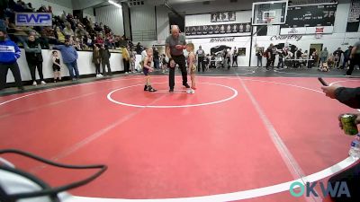 43 lbs Consolation - Lainey Davie, Salina Wrestling Club vs Asher Stewart, Vian Wrestling Club