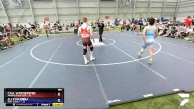 160 lbs Placement Matches (16 Team) - Cael Weidemoyer, Pennsylvania Blue vs Eli Esguerra, Ohio Scarlet