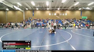 112 lbs Cons. Round 5 - William Childs, Champions Wrestling Club vs Dane Johansen, Top Of Utah