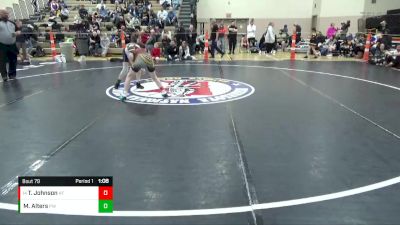 90 lbs Cons. Round 2 - Tucker Johnson, A.C.G.C. Falcons vs Miles Alters, PINnacle Wrestling