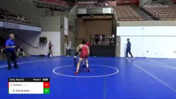 132 lbs Cons. Round 5 - Ben Giangrasso, Vacaville High School Wrestling vs Caden Ambriz, Leland