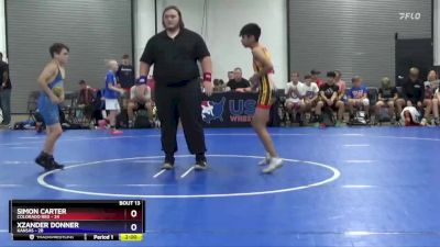 83 lbs Placement Matches (8 Team) - Simon Carter, Colorado Red vs Xzander Donner, Kansas