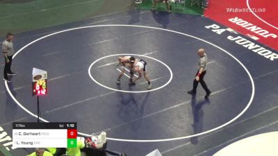 117 lbs Round Of 32 - Chris Gerheart, Pocono Mtn East vs Luke Young, State College