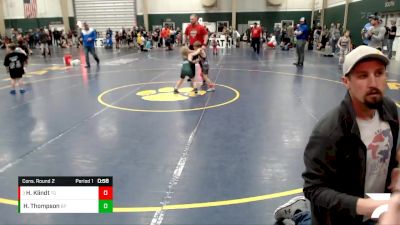 55 lbs Cons. Round 2 - Hudson Klindt, Team Garcia vs Holden Thompson, Gretna Youth Wrestling