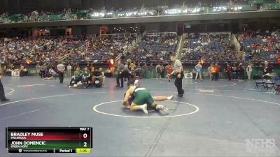 4A 285 lbs Quarterfinal - John Domencic, Green Hope vs Bradley Muse, Millbrook