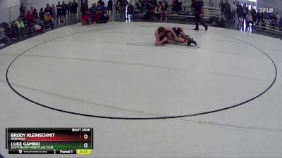 135 lbs Cons. Round 2 - Luke Gamino, Scottsbluff Wrestling Club vs Brody Kleinschmit, Nebraska