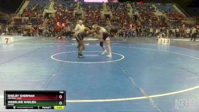 140 lbs Quarterfinal - Webeline Naklen, Fargo vs Shelby Sherman, Central Cass