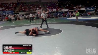 D 3 220 lbs Quarterfinal - Wade Rist, Archbishop Hannan vs Henry Travis, Haynes Academy