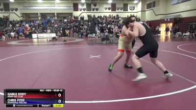 16UB-13 lbs Round 1 - Gable Eddy, Indee Mat Club vs Chris Foss, Evansdale Wolves