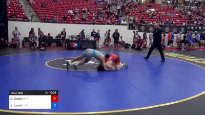 60 kg Cons 32 #2 - Gavin Green, M2 Training Center vs Jeff Lopez, Clovis West High School Wrestling