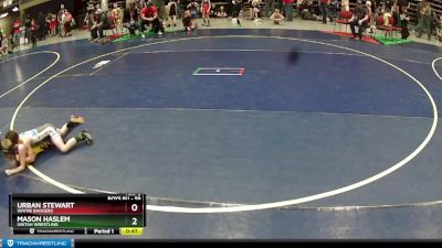 59 lbs Cons. Round 2 - Mason Haslem, Uintah Wrestling vs Urban Stewart, Wayne Badgers