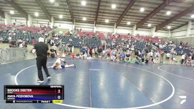 116 lbs Semifinal - Brooke Deeter, Utah vs Maya Fiodorova, Nevada