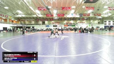 130 lbs Semifinal - Devin Patton, William Penn vs Elizabeth Duvall, Texas Wesleyan